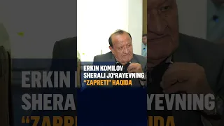 Erkin Komilov Sherali Jo'rayevning ko'p yillar taqiqda bo'lgani sababini aytdi