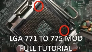 LGA 771 to 775 MOD. HACK YOUR MOTHERBOARD TO HANDLE A CHEAP XEON