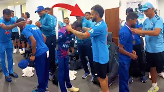 भारतका खेलाडीले नेपाली खेलाडीलाई गरे सम्मान !Virat Kohli and Indian Team with Nepali Cricket Players