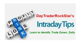 Learn to identify inter-day trade zones, 3 of the Best Setups found daily