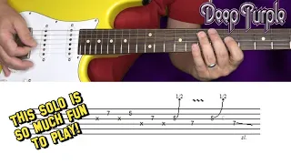 Deep Purple - Space Truckin’ - Guitar lesson (solo) with tabs!