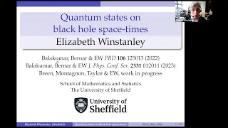 ISGC 240515 talk by Prof. Elizabeth Winstanley - University of Sheffield