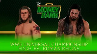 Roman Reigns Vs Edge Universal Championship Match | WWE2K20 Gameplay