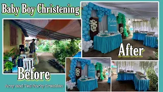 Budget-Friendly Decor for Baby Boy Christening | Home-Based Christening Decoration | Baptism