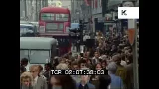 Early 1970s Busy London Streets, People, 35mm