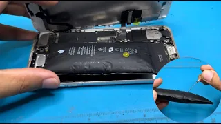 How to fix a swollen battery in a minute - Do not try at home / iPhone 7plus