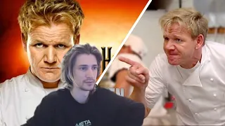 xQc reacts to kitchen nightmares and hell's kitchen with chat