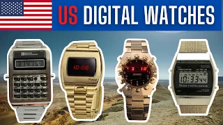 US DIGITAL WATCHES: American digital watch history inc. Texas Instruments, Microma, Fairchild etc