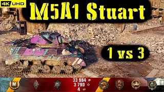 World of Tanks M5A1 Stuart Replay - 7 Kills 1.5K DMG(Patch 1.6.1)