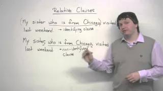 Writing - Relative Clauses overview