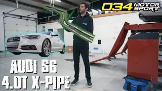 034 MOTORSPORT X PIPE INSTALL AUDI C7/C7.5 S6/S7 SOUND CLIPS & REVIEW!