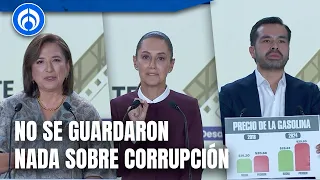 Corrupción: ‘la vara’ con la que se midieron Claudia, Xóchitl y Máynez para hablar de economía