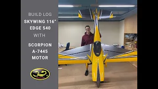 40% Giant Scale goes ELECTRIC - 116" Skywing Edge + Scorpion A-7445  (150cc-176cc class) - Build Log