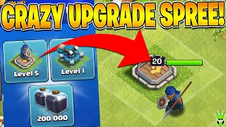 MAXING THE NEW HERO IN A HUGE TOWN HALL 13 UPGRADE SPREE - Clash of Clans