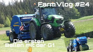 FarmVlog #24 | Pressen | Die ersten Ballen mit der G1 von Göweil | Moareida Agrar