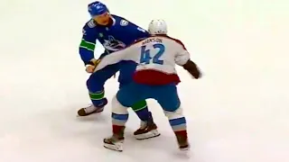 Nikita Zadorov Josh Manson Fight (FULL CLIP) Avalanche vs Canucks | NHL Highlights