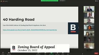 Zoning Board of Appeal Hearings 10/25/2022 Part 1