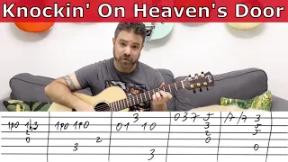 Fingerstyle Tutorial: Knockin' On Heaven's Door | Full + Solo | Guitar Lesson w/ TAB