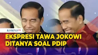 Tawa Jokowi Ditanya Soal Bukan Lagi Bagian dari PDIP hingga Penetapan Prabowo Gibran di KPU