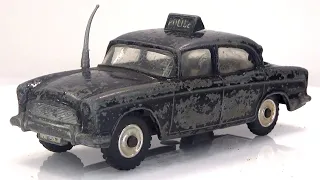 Humber  Howk police patrol car. Restoration of Dinky Toys model no. 256.