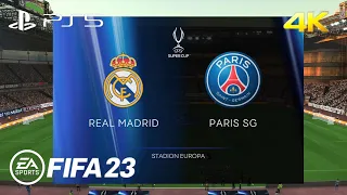 FIFA 23 - PSG vs Mancity UEFA SUPER CUP Full Match. | PS5 Gameplay [ 4K HDR ]