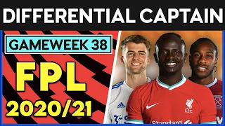 FPL Gameweek 38 Best Differential Captain | Fantasy Premier League Tips 2020/21