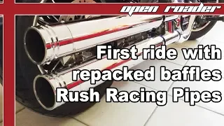 First ride with repacked baffles | Rush Racing Pipes