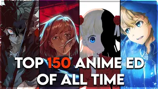 My Top 150 Anime Endings of All Time