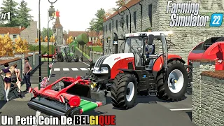 Buying EQUIPEMENT and Baling GRASS│Un Petit Coin De Belgique│FS 22│1