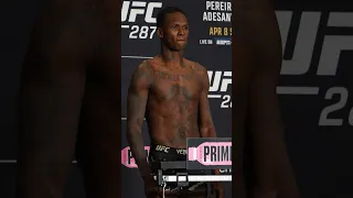 ISRAEL ADESANYA OFFICIAL WEIGH IN (UFC 287)