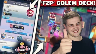 MIT 2 ACCOUNTS IN DEN TOP 10 GLOBAL! | Dieses Golem Deck ist noch besser! | Clash Royale Deutsch