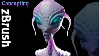 zBrush Tutorial: How to Concept a Character from Scratch