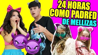 👨‍👩‍👧🤯 ¡¡24 HORAS siendo PADRES de MELLIZAS!! 🤯 PAPÁS POR UN DÍA de GEMELAS