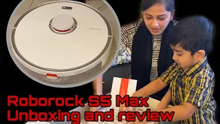 Robot vacuum and mop! Unboxing and review of Roborock S5 Max! Mop test and vacuum test included