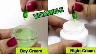 How to Make Vitamin E Day Cream and Night Cream for Younger Looking, Fair & Glowing Skin