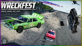 Chick Hicks Causing Carnage! | Wreckfest | NASCAR Legends Mod