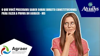 AULA DE ADMINISTRAÇÃO PÚBLICA para  o concurso da AGRAER - MS com a Prof. Gabriela Albuquerque