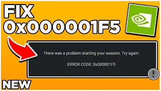 HOW TO FIX ERROR CODE 0x000001F5 on GeForce NOW