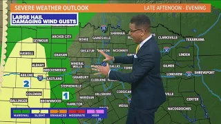 DFW Weather: Slight storm chances Monday evening