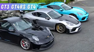 Epic Drive - Porsche 911 GT3 + 718 GT4 + GT4RS + Visual Review and Comparisons