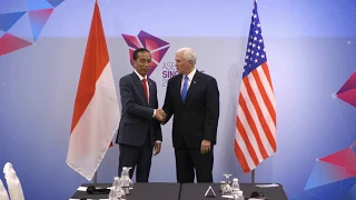 Vice President Pence Attends ASEAN 2018 in Singapore - Day 1