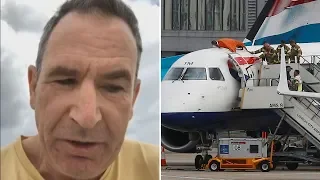 Blind Paralympian climbs onto plane in Extinction Rebellion protests at London City Airport