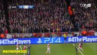 Toni Kroos Fantastic Goal ~ Arsenal vs Bayern Munich 0-1ll  19 02 2014