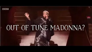 MADONNA Singing Out Of Tune at Eurovision 2019?