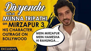 Divyendu a.k.a Munna Tripathi On Mirzapur 3 | REACTS To Outrage On Bollywood | EXCLUSIVE