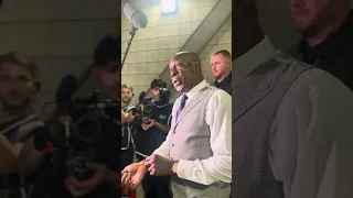 FRANK BRUNO ARRIVES AT ANTHONY JOSHUA vs ROBERT HELENIUS! 🏟️