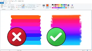 How To Blend Colors on MS Paint EASY