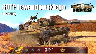 60TP Lewandowskiego, 11.5K Damage (3rd Mark), 6 Kills, El Halluf - World of Tanks