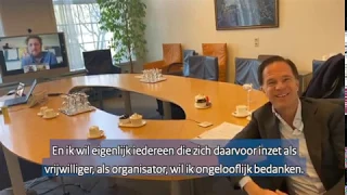 Vrijwilligers en organisaties bedankt - Mark Rutte - ondertiteling