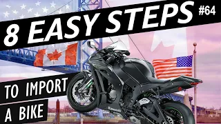 How to import a motorcycle from USA to Canada